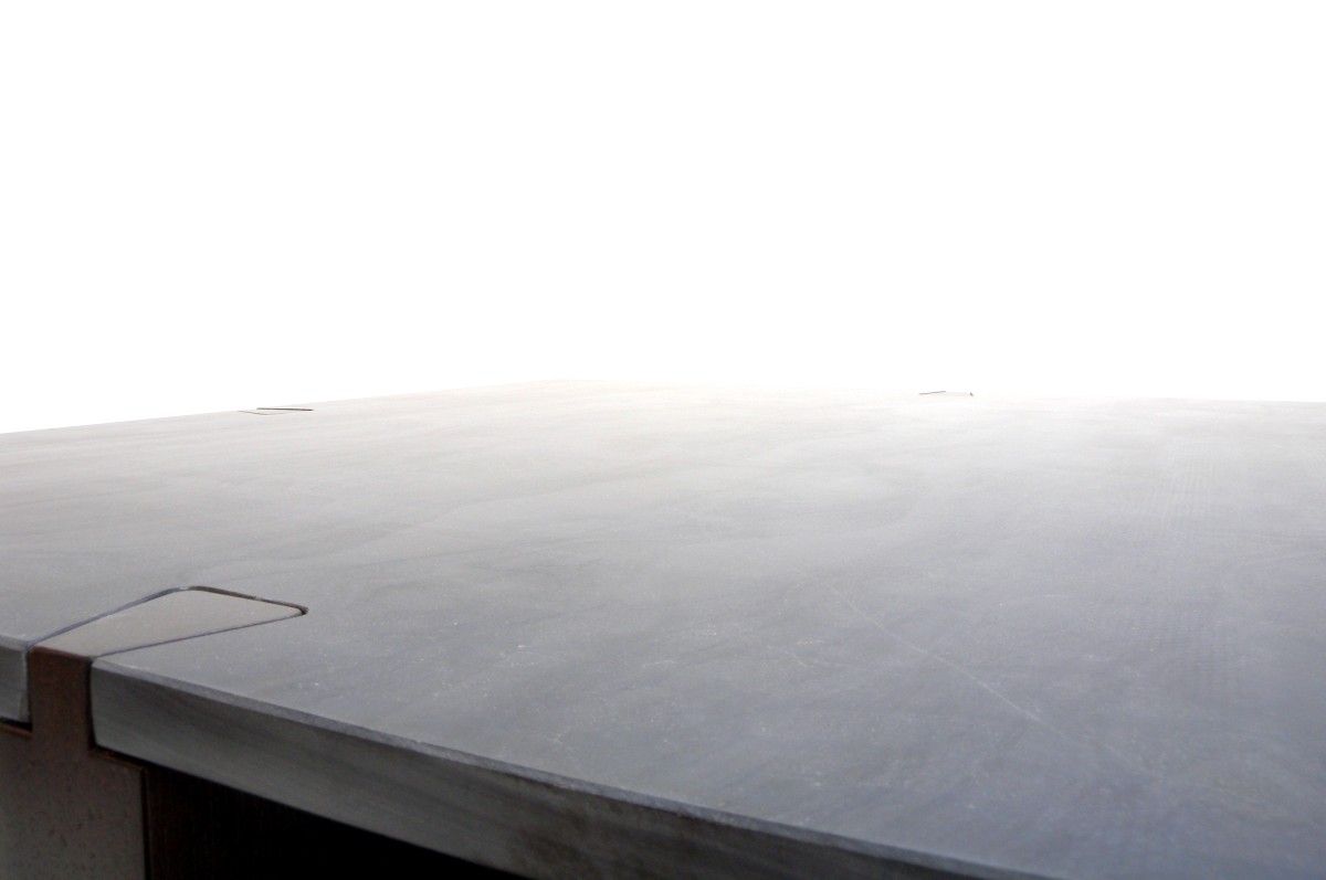 table noyer et marbre