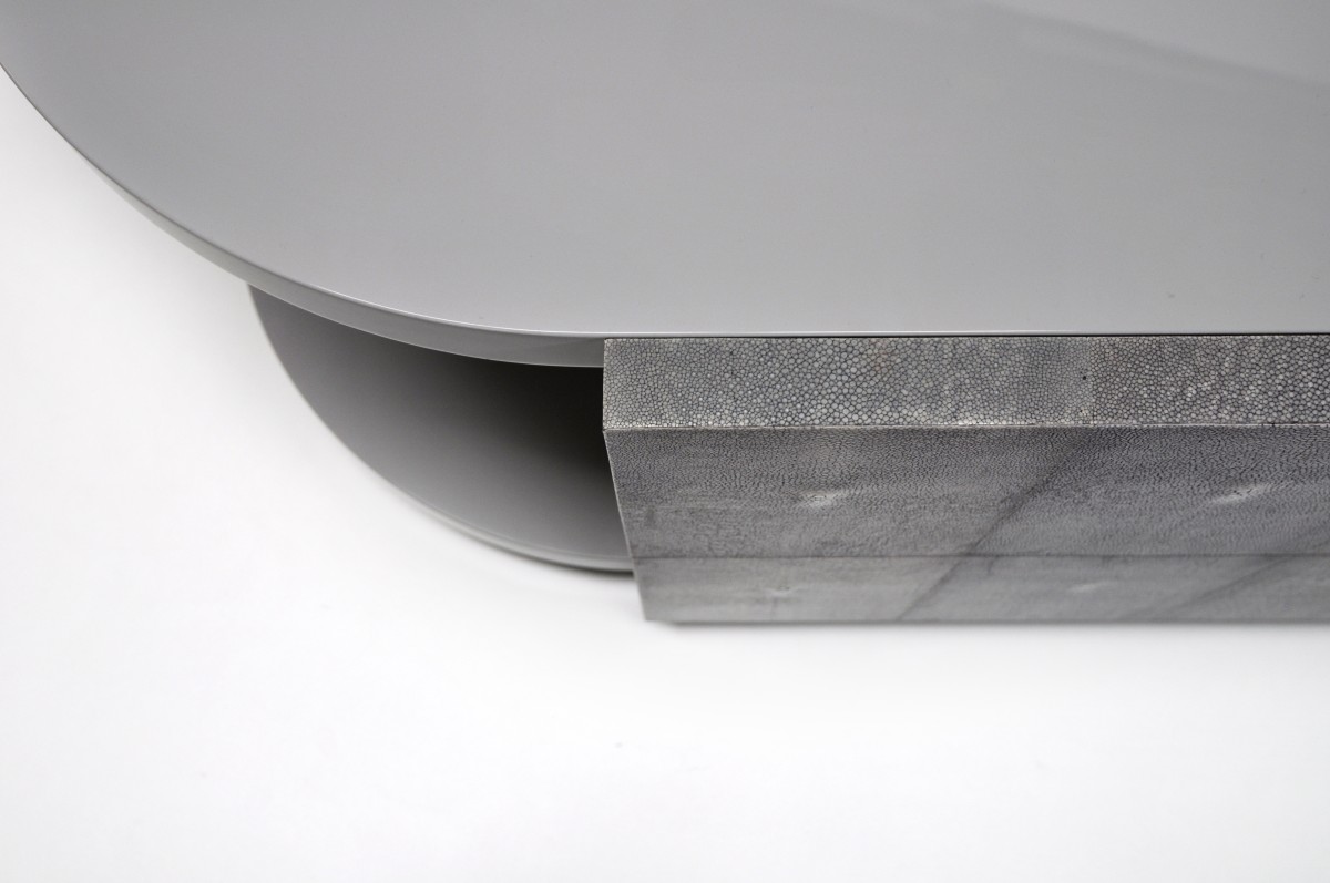 rangement bois laqué et galuchat